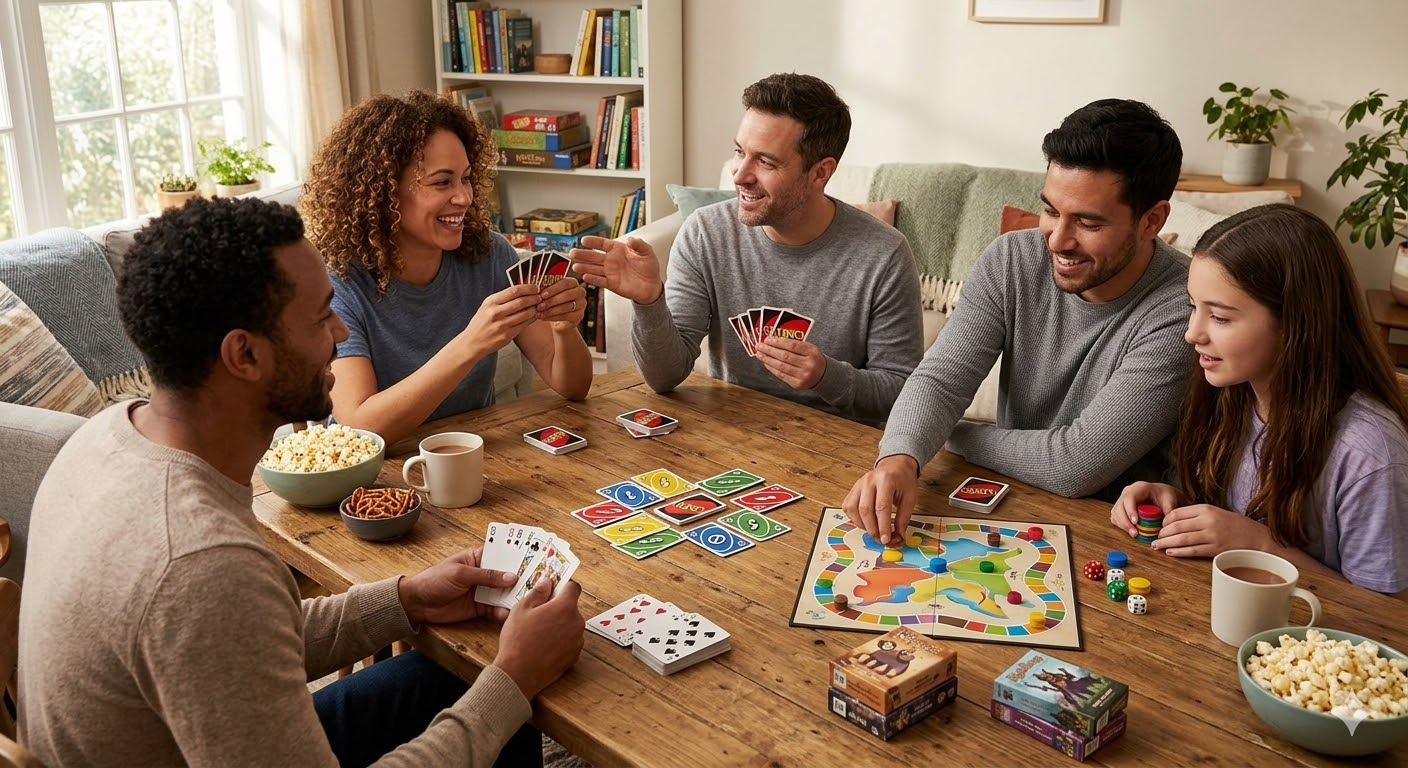 Casual board and card games for fun